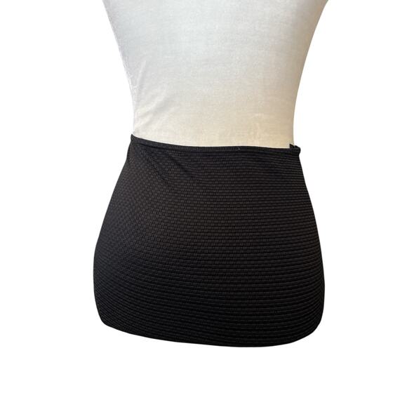 It Figures! Womens Black Textured 2-piece Tankini Swim Set Size 12 - Picture 7 of 9